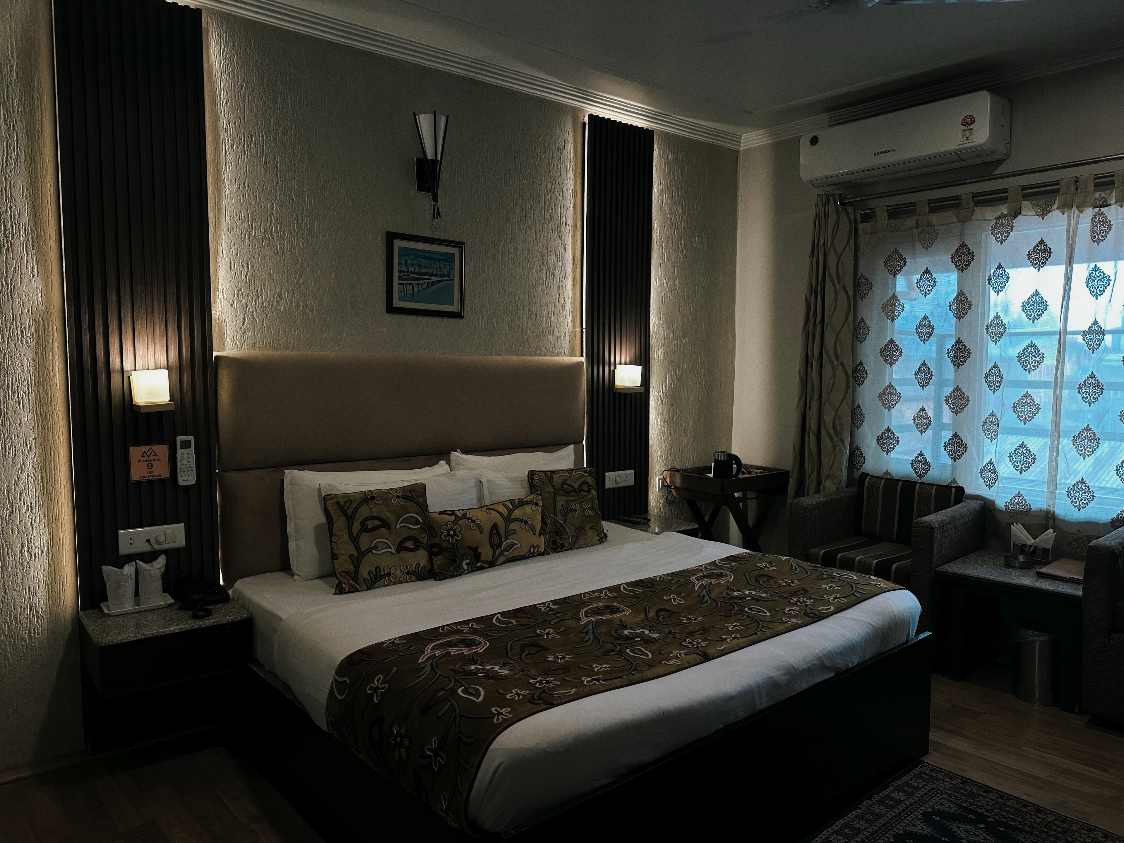 Luxury hotel suite interior